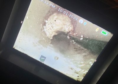 Drain Blockage - drain camera used to find blockage