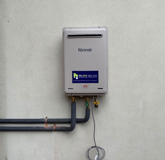 instant and continuous hot water system installed and repaired by H2Pro Plumbing
