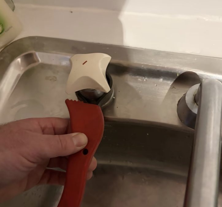 Rear hot tap serviced by H2PRO Plumbing to fix water hammer in Warrandyte
